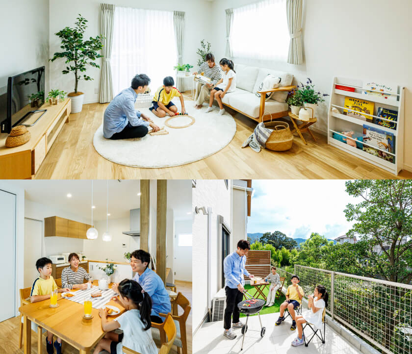 ママ楽・家事楽な、家事動線や間取りで家事の時間を短縮。