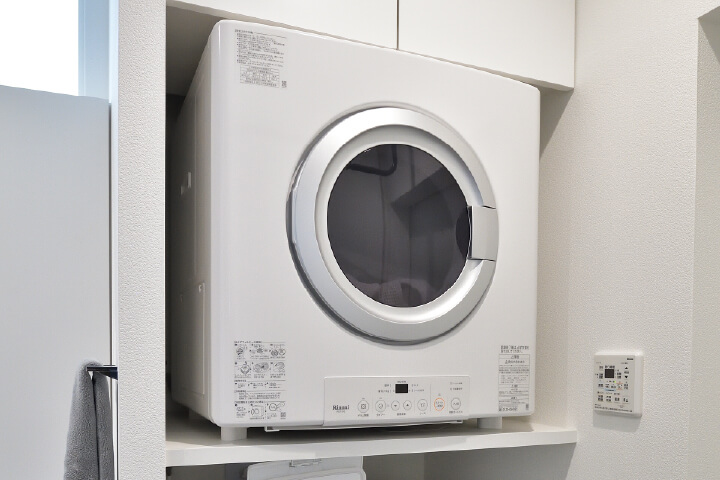 ガス乾燥機「乾太くん」が置かれている