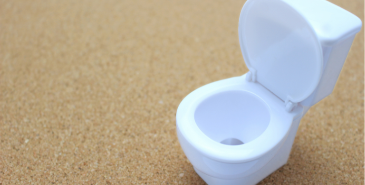 トイレの模型が置かれている