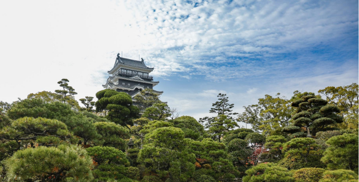 緑あふれる福山城