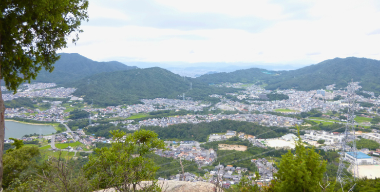 安芸郡熊野町の街並み