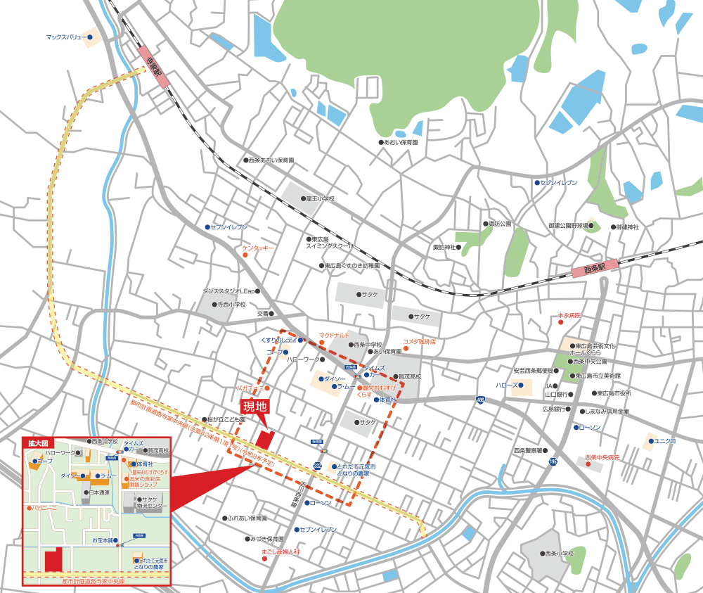 SAIBISTAGE寺家中央（地図）