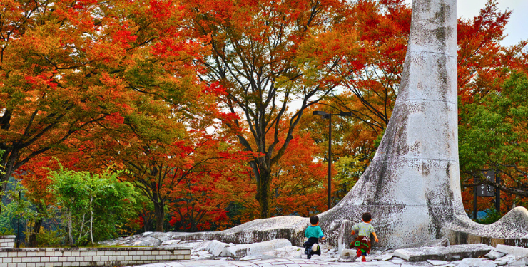 紅葉がきれいな春日池公園