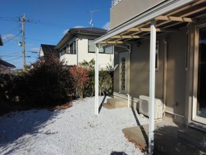 リフォーム前の駐車場