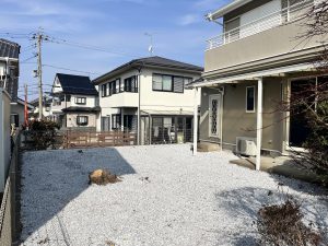 リフォーム後の駐車場