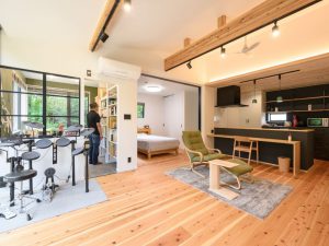 趣味を楽しむコンパクトな平屋の家《東広島市/注文住宅》