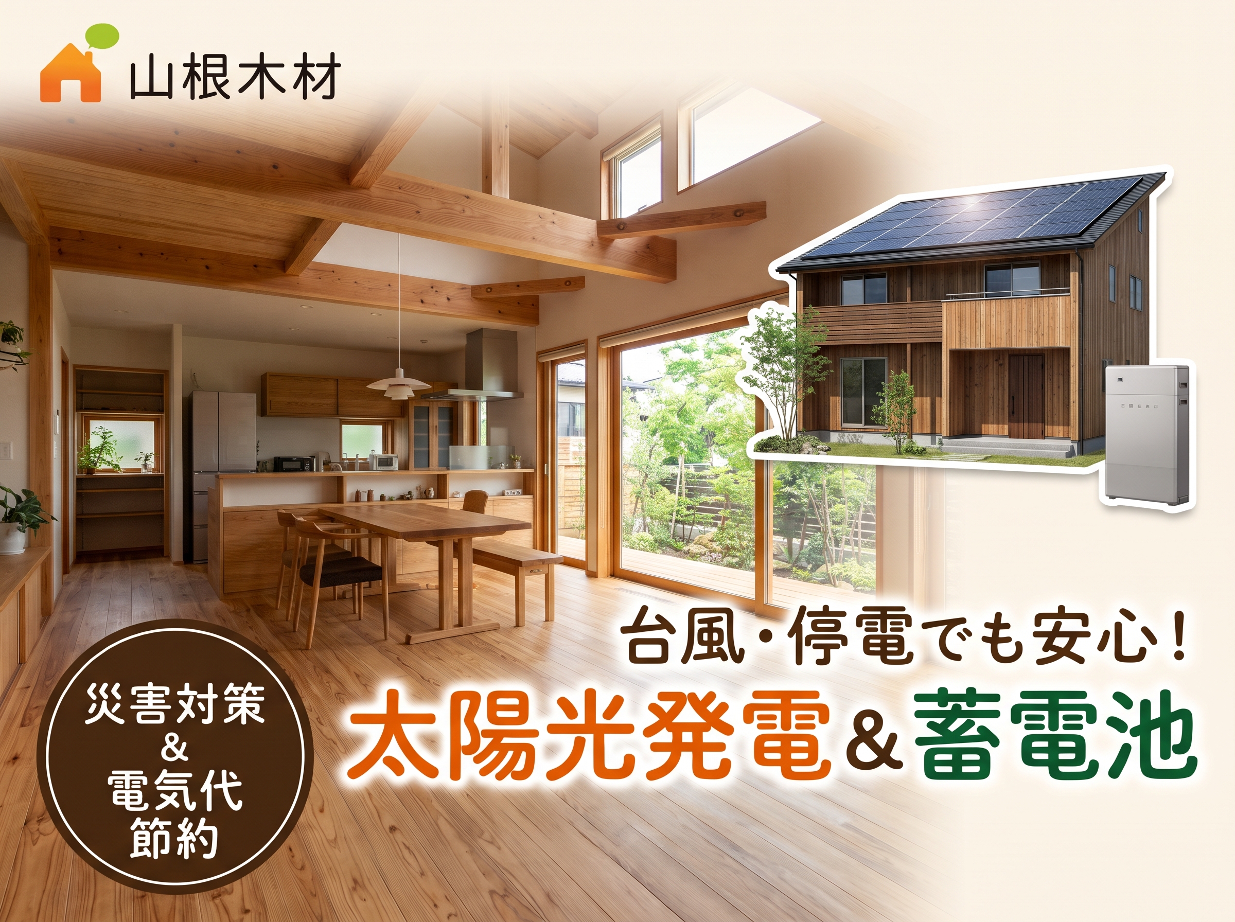台風や大停電でも慌てない！戸建てに「太陽光発電＋蓄電池」を導入すべき理由と後悔しない選び方